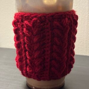 New Handmade Crochet Coffee Cup Cozy